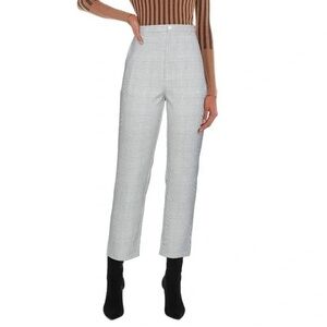 Ganni Checkered Hewitt Pant in Smoked Pearl Size 40